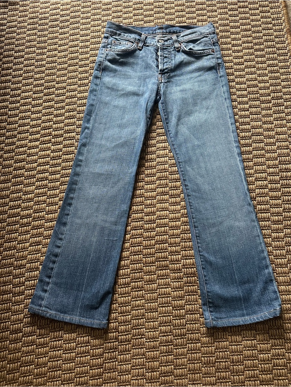 7 For All Mankind Medium Blue Bootcut Jeans